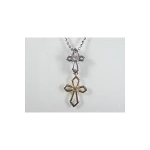 【クリックで詳細表示】ダイヤペンダント 0.02CT K10WGカクアズキ40cm NH206319