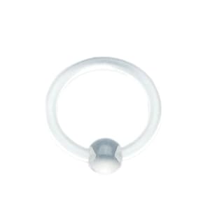 【クリックで詳細表示】16Gビーズリングボディピアス クリア bp164