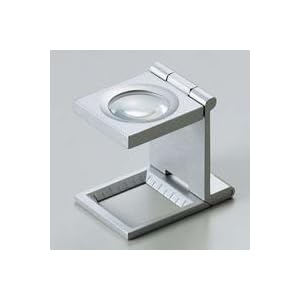 【クリックで詳細表示】リネンテスター 7531 7倍 20mm シルバー ミリ＆インチメモリ 測量，検査用ルーペ