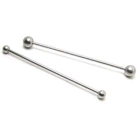 【クリックでお店のこの商品のページへ】メガバーベル/14ゲージ：(内径)40mm/(ボール)5mm