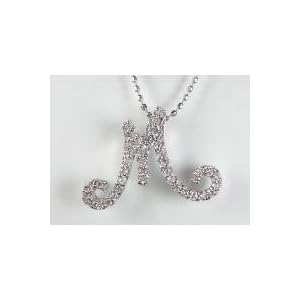 【クリックで詳細表示】K18WGダイヤペンダント 0.26CT K18WGカットボール40cm JCP1007