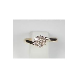 【クリックでお店のこの商品のページへ】K18PGダイヤリング 0.23CT DR4600ad 16号