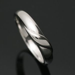 【クリックで詳細表示】指輪 シンプルホワイトゴールドリング K18ホワイトゴールド 20号