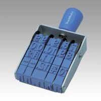 【クリックで詳細表示】シヤチハタ 回転ゴム印 欧文日付 1号 ゴシック体