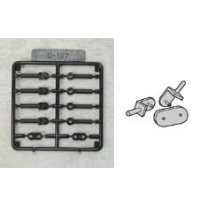 【クリックで詳細表示】モデリングサポートグッズ ポリユニット107 ブラック ダブルジョイント (L)