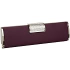 La Regale Rhinestone Clasp Satin Clutch