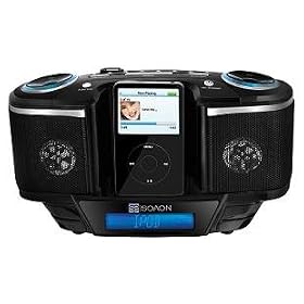 SOAON USB�ESD/MMC�ǂݍ��݉\�E�r�f�I�A�E�g�@�\�t��iPod�X�s�[�J�[ �yi-MUSICER SF-1001 ���z