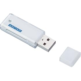 �A�h�e�b�N miniSD�Ή��J�[�h���[�_�[���C�^�[�z���C�g���f�� USB2.0�Ή� ADMINISDRWU2