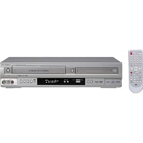 DX BROADTEC �v���O���b�V�u�o�͑Ή� DVD�v���[���[VHS�R���r�l�[�V�����f�b�L DV-140V