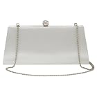 La Regale Rhinestone Ball Satin Clutch