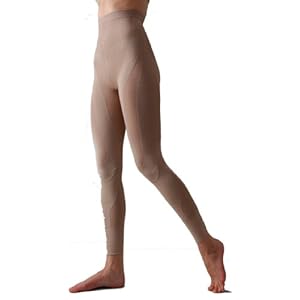 【クリックで詳細表示】斎藤先生の「グングンシェイプ-」テーピングイン-スパッツ 10分丈 ベージュ L-LL (AD2006)