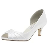 Plain non-embellished pumps...where are you???? :  wedding shoe peep toe dyeable bridesmaid 318zCEXP%2BtL. SL500  SS160 