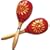 マックストーン マラカス(赤)(2本1組)MARACAS MA-3300-RED