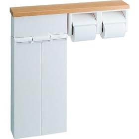 【クリックで詳細表示】INAX 壁付収納棚(ワンタッチ式紙巻器付) TSF-110WE