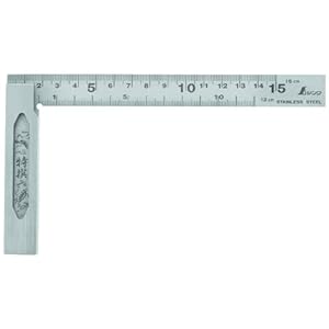 【クリックで詳細表示】シンワ 完全スコヤ cm目盛 15CM