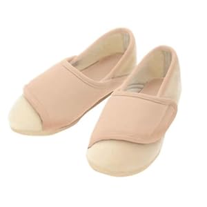 【クリックで詳細表示】あゆみシューズ 室内履き ワイドベルトベージュ2219 M