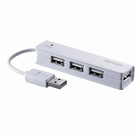 �o�b�t�@���[�R�N���T�v���C BUFFALO USB2.0Hub �o�X�p���[ 4�|�[�g ���� RoHS�Ή� �z���C�g BSCPH401WH