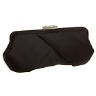 La Regale Criss Cross Satin Clutch