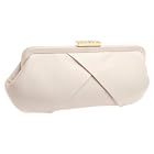 La Regale Criss Cross Satin Clutch