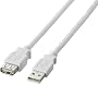 ELECOM USB5.0�����P�[�u�� A-A���X�^�C�v �m�[�}�� 5m �z���C�g U2C-E50WH