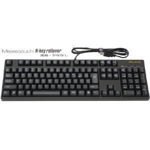 【クリックで詳細表示】FILCO MajestouchN-KeyRollover メカニカルキーボードUSB＆PS2両対応日本語108キー・かな印字なし 独CherryMX黒軸スイッチ ブラック FKBN108ML/NB