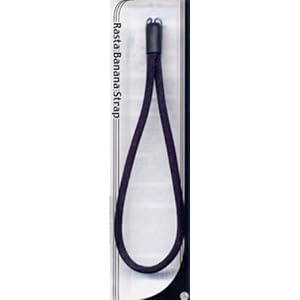 【クリックで詳細表示】RastaBanana ハンドストラップ 丸ヒモタイプ ブラック