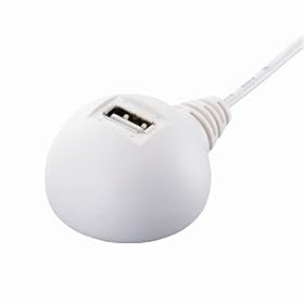 �o�b�t�@���[�R�N���T�v���C BUFFALO USB�����P�[�u�� 2.0�Ή� �X�^���h�t 0.5m �z���C�g BSUC05EDWH