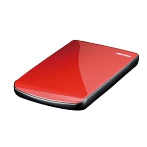 BUFFALO ポータブルハードディスク レッド 320GB HD-PE320U2-RD/N [フラストレーションフリーパッケージ(FFP)]