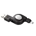 ELECOM ���掮USB�P�[�u��USB(A)-(mini-B)0.8m(�u���b�N)