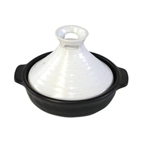 【クリックで詳細表示】エムズスタイル タジン鍋 15cm 「くすくす」 ホワイト(ミニ)
