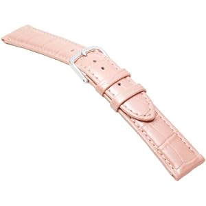 【クリックで詳細表示】BAMBI (バンビ) 時計バンド カーフ型押し ピンク 18mm BK105P0-P メンズ