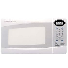 Sharp R-230KW 800-Watt 4/5-Cubic-Foot Compact Microwave, White