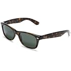 Ray-Ban Unisex RB2132 New Wayfarer Sunglasses,Tortoise Frame/G-15-XLT Lens,52 mm