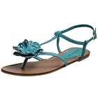 turquoise flat madden girl sandal