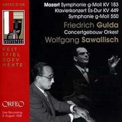 【クリックでお店のこの商品のページへ】グルダ＆サヴァリッシュ/モーツァルト：交響曲25番ト短調K.183 他 (Mozart ： Symphonie g-Moll KV 183 / Klavierkonzert Es-Dur KV 449 / Symphonie g-Moll 550) [Import， from UK]