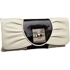 SONDRA ROBERTS NEW YORK Capri 2-Tone Clutch