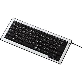 ELECOM �p���^�O���t��USB&PS/2�L�[�{�[�h ���{��87�L�[�~�h���L�[�{�[�h �V���o�[ TK-UP87MPSV