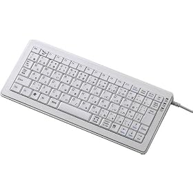 ELECOM �p���^�O���t��USB&PS/2�L�[�{�[�h ���{��84�L�[�~�j�L�[�{�[�h �z���C�g TK-UP84CPWH