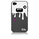 Case-Mate iPhone 4 Monsta Case with Screen Protector, Grey / White モンスタ シリコン ケース (液晶保護シート つき) グレー / ホワイト CM013470