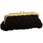Jessica McClintock East/West Weave Stone Clutch