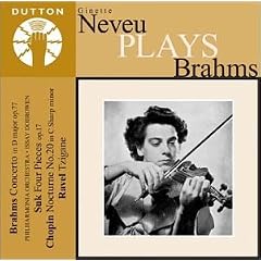 Ginette Neveu Plays Brahms