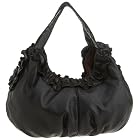 [カシュカシュ] 製品洗い合皮フリル付トートバッグ