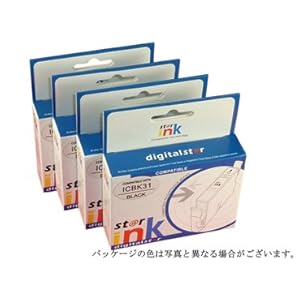 【クリックで詳細表示】エプソン 互換インク IC31 (4色セット) ic4cl31 【耐光耐熱パッケージ付インク】