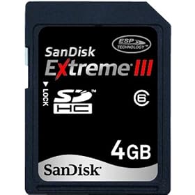 SanDisk EXTREMEIII SDHC�������[�J�[�h 4GB SDSDRX3-4096-903