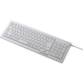 ELECOM �p���^�O���t��USB&PS/2�L�[�{�[�h ���{��104�L�[�t���L�[�{�[�h �z���C�g TK-UP04FPWH