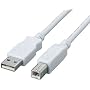 ELECOM �t�F���C�g�R�A����USB2.0�P�[�u�� A-B 0.5m USB2-FS05
