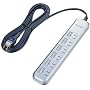 ELECOM �Ɨ��X�C�b�`�t���K�[�h�^�b�v 6�� 5.0m �V���o�[ T-F6650SV