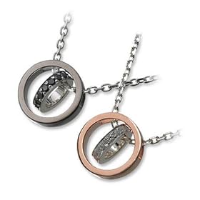 【クリックでお店のこの商品のページへ】THE KISS (ザ・キス) シルバーペアペンダント SPD750CB-SPD749CB