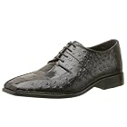 Stacy Adams Men's Lenox Ostrich Print w/ Croco Print Oxford