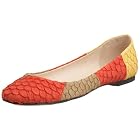 ALL BLACK Women's Fish Combo Ballet Flat